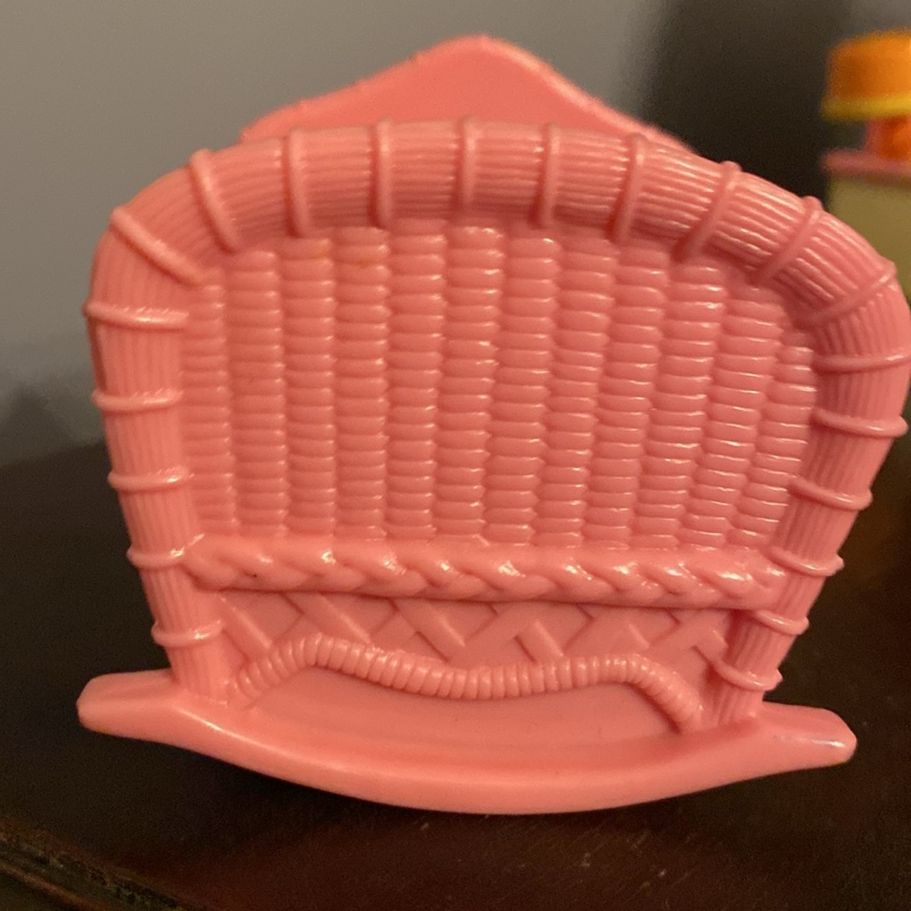 Little People 1996 Replacement Pink Baby Stroller 90s Twin Crib Pink Nursery Cri - Picture 3 of 11